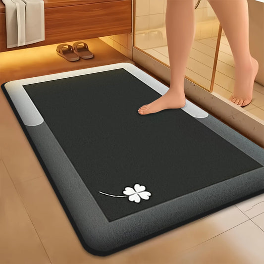 Flannel Thickened Absorbent Bathroom Floor Mat