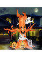 Joyfy 8 FT Halloween Inflatable Scary Tree Halloween Tree with Ghost