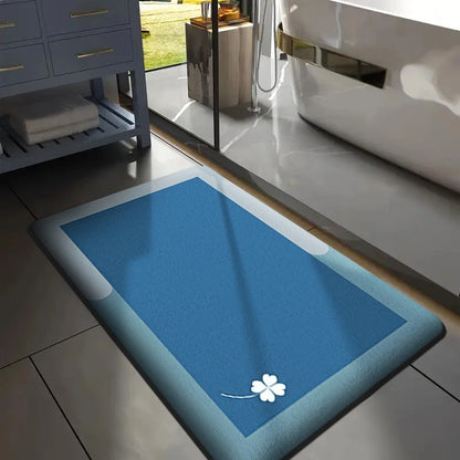 Flannel Thickened Absorbent Bathroom Floor Mat