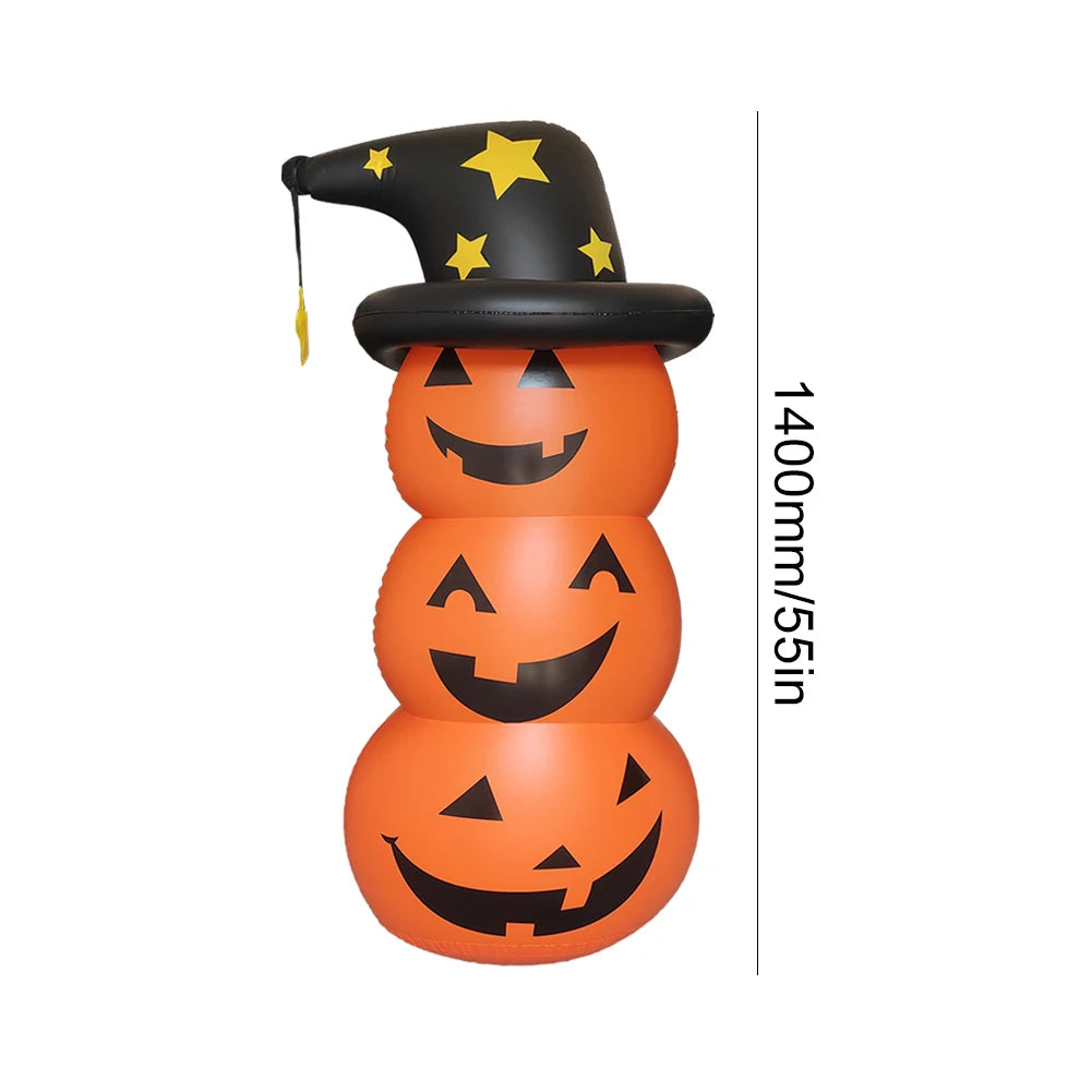 Halloween Standing Inflatable Pumpkin Windproof Inflatable Pumpkin Ghost