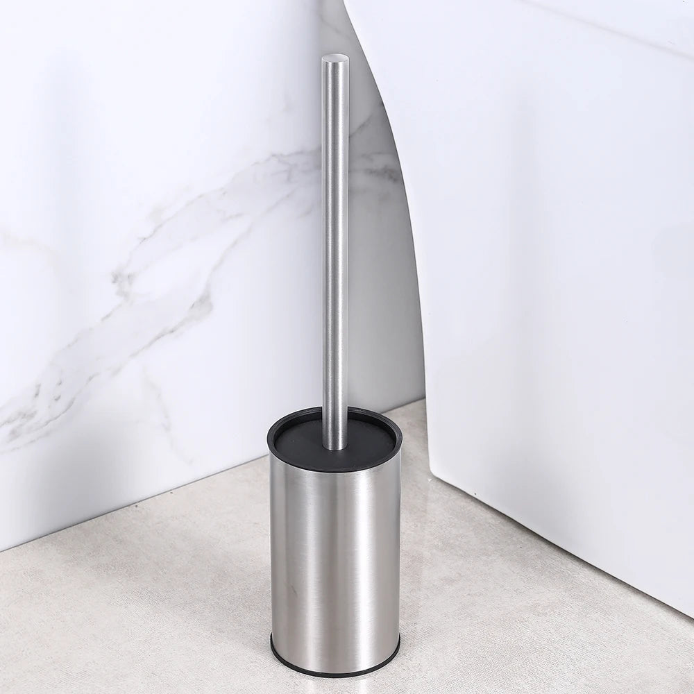 Vertical Matt Toilet Brush Holder Stainless Steel