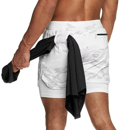 Camo Running Shorts Men