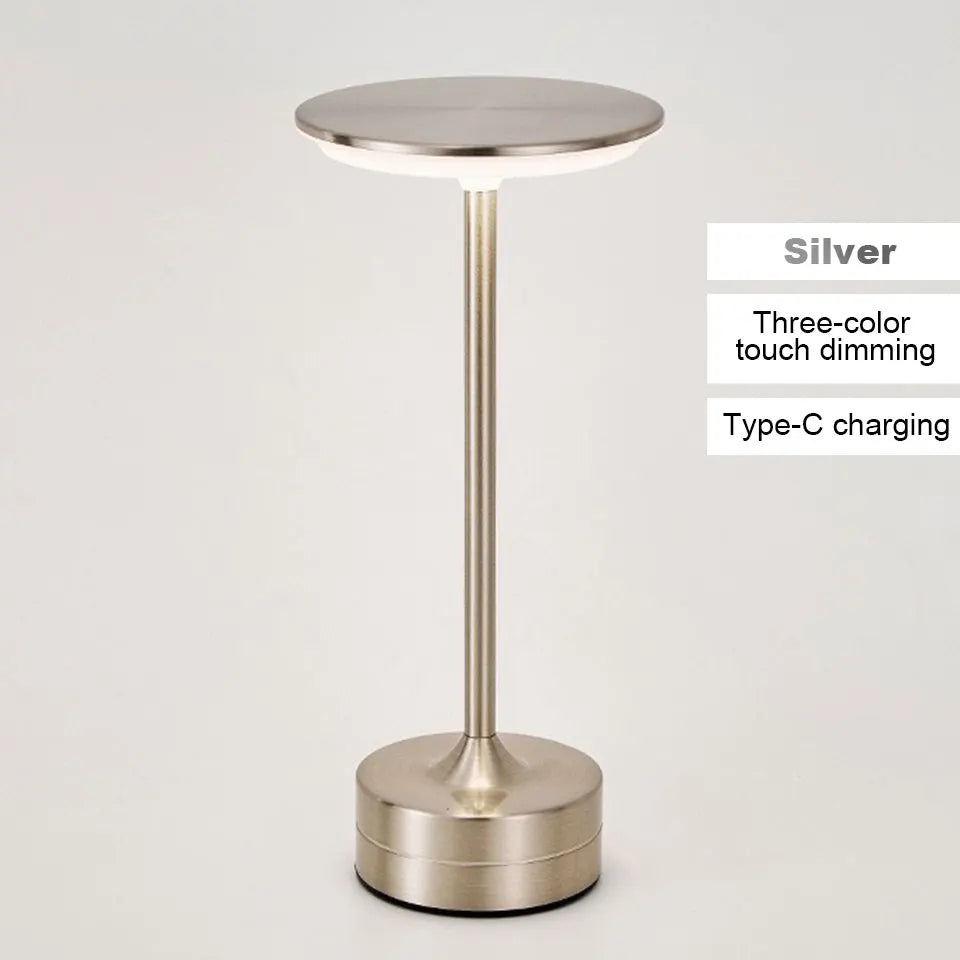 LED Table Lamp Touch Sensor Night Light USB Rechargeable Wireless