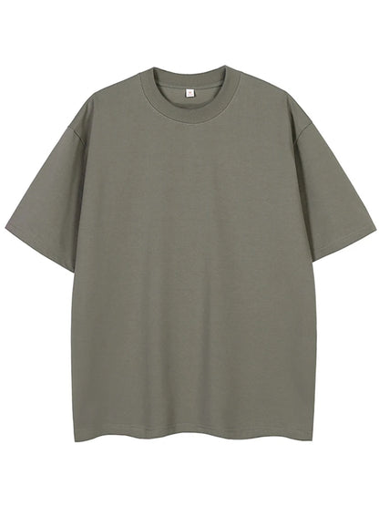 Korean Fashion Short Sleeve Loose Basic T-shirts