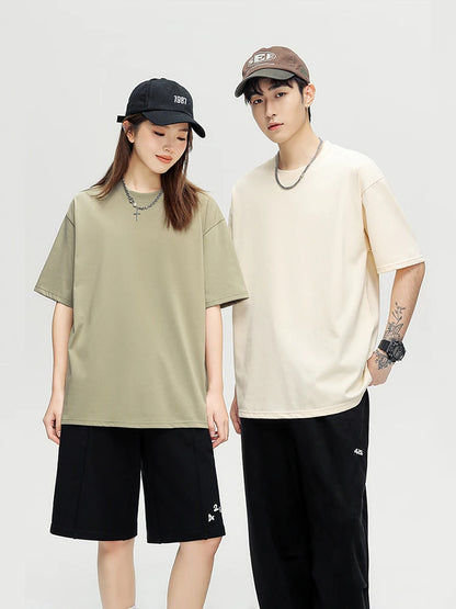 Korean Fashion Short Sleeve Loose Basic T-shirts