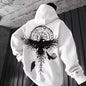 Men's Viking Totem Printed Hooded Sweatshirt