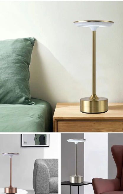 LED Table Lamp Touch Sensor Night Light USB Rechargeable Wireless
