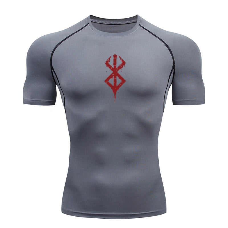 Rash Guard Men's Print Compression Shirts