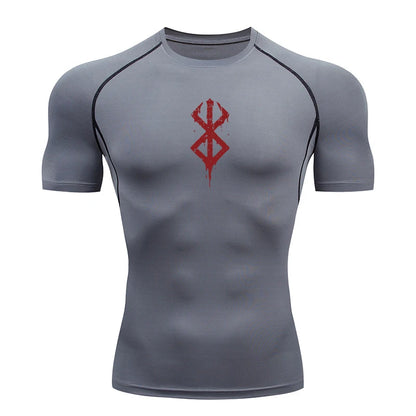Rash Guard Men's Print Compression Shirts