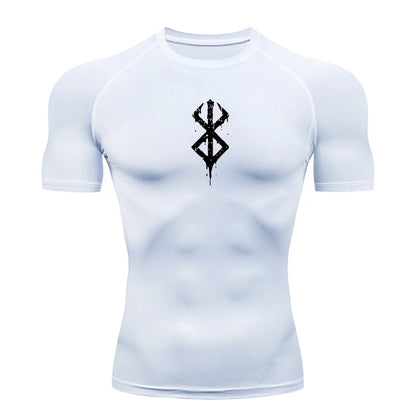 Rash Guard Men's Print Compression Shirts