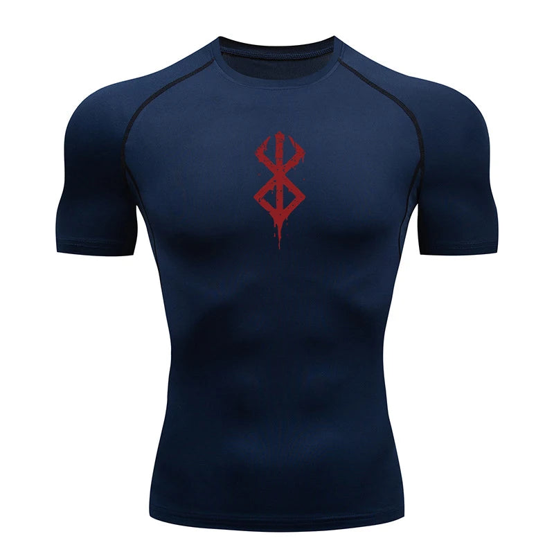 Rash Guard Men's Print Compression Shirts