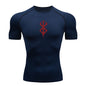 Rash Guard Men's Print Compression Shirts