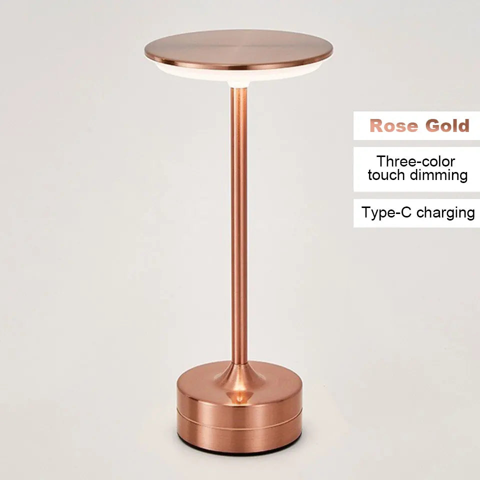 LED Table Lamp Touch Sensor Night Light USB Rechargeable Wireless