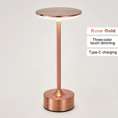 LED Table Lamp Touch Sensor Night Light USB Rechargeable Wireless