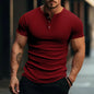 Mens Stylish Stripe Knit T-shirt