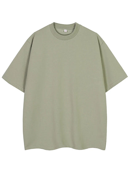 Korean Fashion Short Sleeve Loose Basic T-shirts