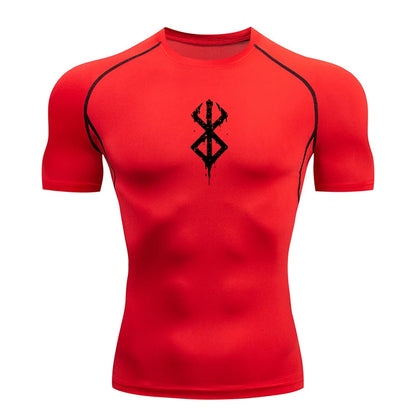 Rash Guard Men's Print Compression Shirts