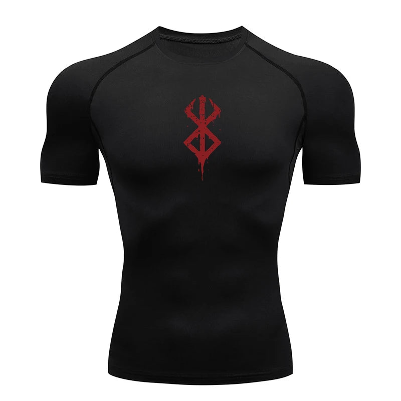 Rash Guard Men's Print Compression Shirts