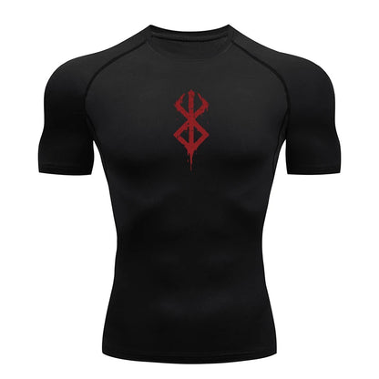Rash Guard Men's Print Compression Shirts