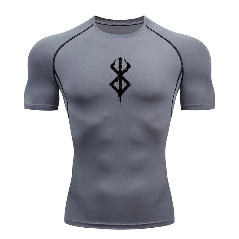 Rash Guard Men's Print Compression Shirts