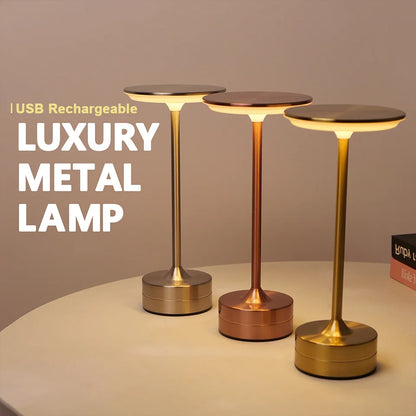 LED Table Lamp Touch Sensor Night Light USB Rechargeable Wireless