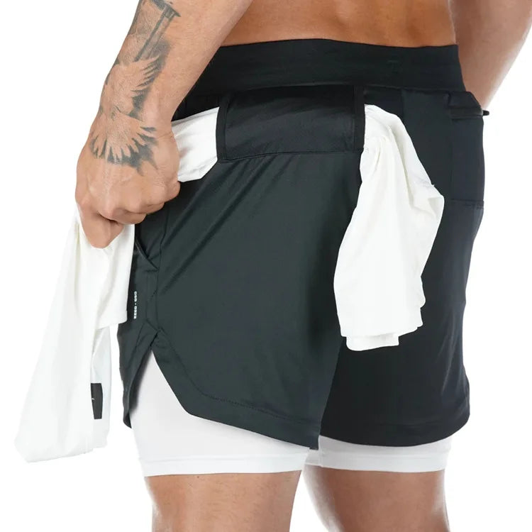 Camo Running Shorts Men