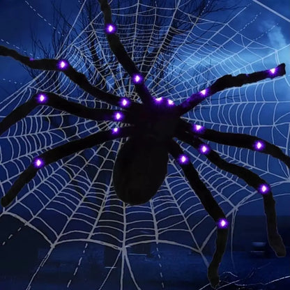 Practical 8 Modes Halloween Spider Web Lights Waterproof and Spider