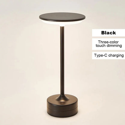 LED Table Lamp Touch Sensor Night Light USB Rechargeable Wireless
