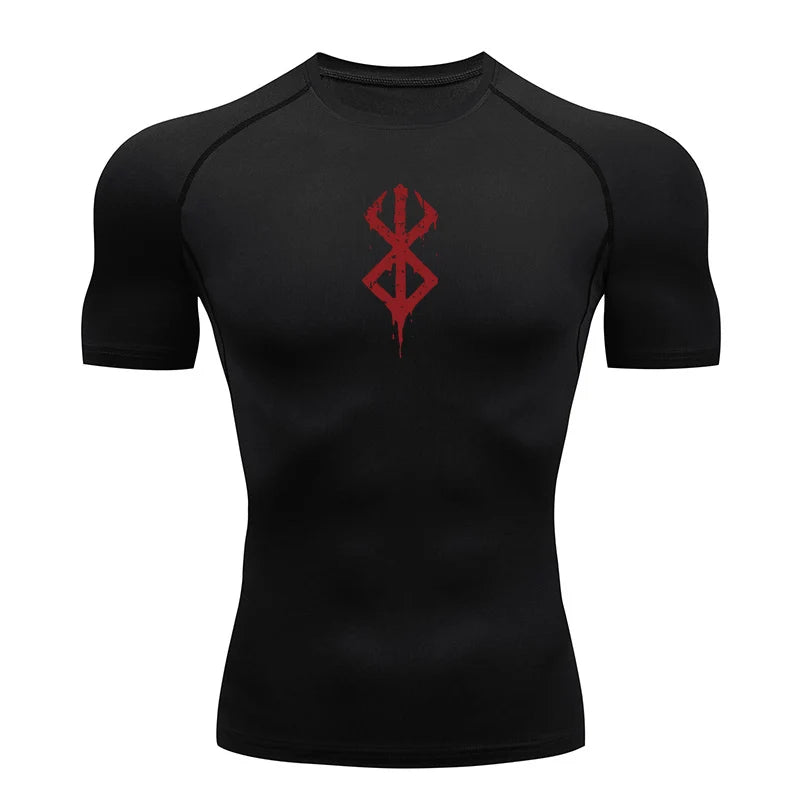 Rash Guard Men's Print Compression Shirts