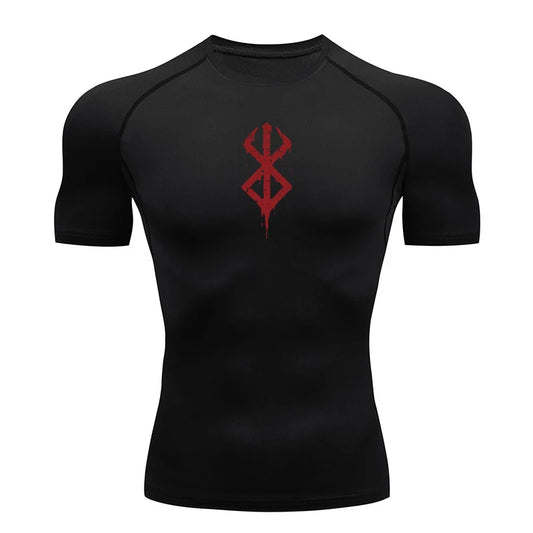 Rash Guard Men's Print Compression Shirts