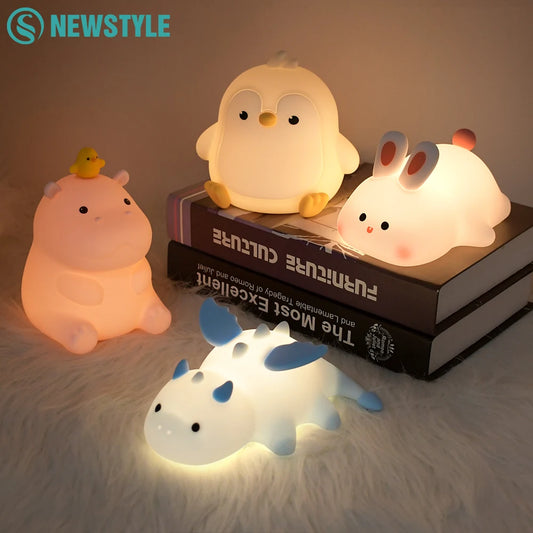 Novelty Animal Silicone Night Light