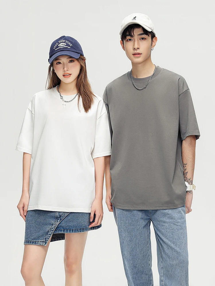 Korean Fashion Short Sleeve Loose Basic T-shirts