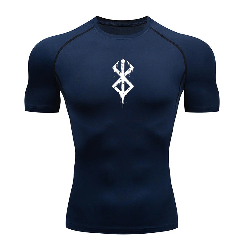 Rash Guard Men's Print Compression Shirts