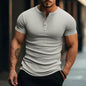 Mens Stylish Stripe Knit T-shirt