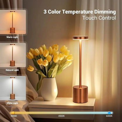 LED Cordless Table Lamps Portable Rechargeable