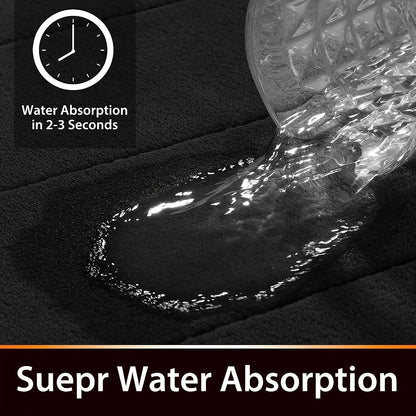 Flannel Thickened Absorbent Bathroom Floor Mat