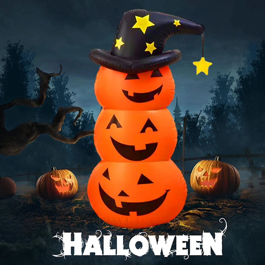 Halloween Standing Inflatable Pumpkin Windproof Inflatable Pumpkin Ghost