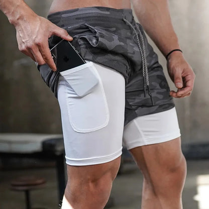 Camo Running Shorts Men